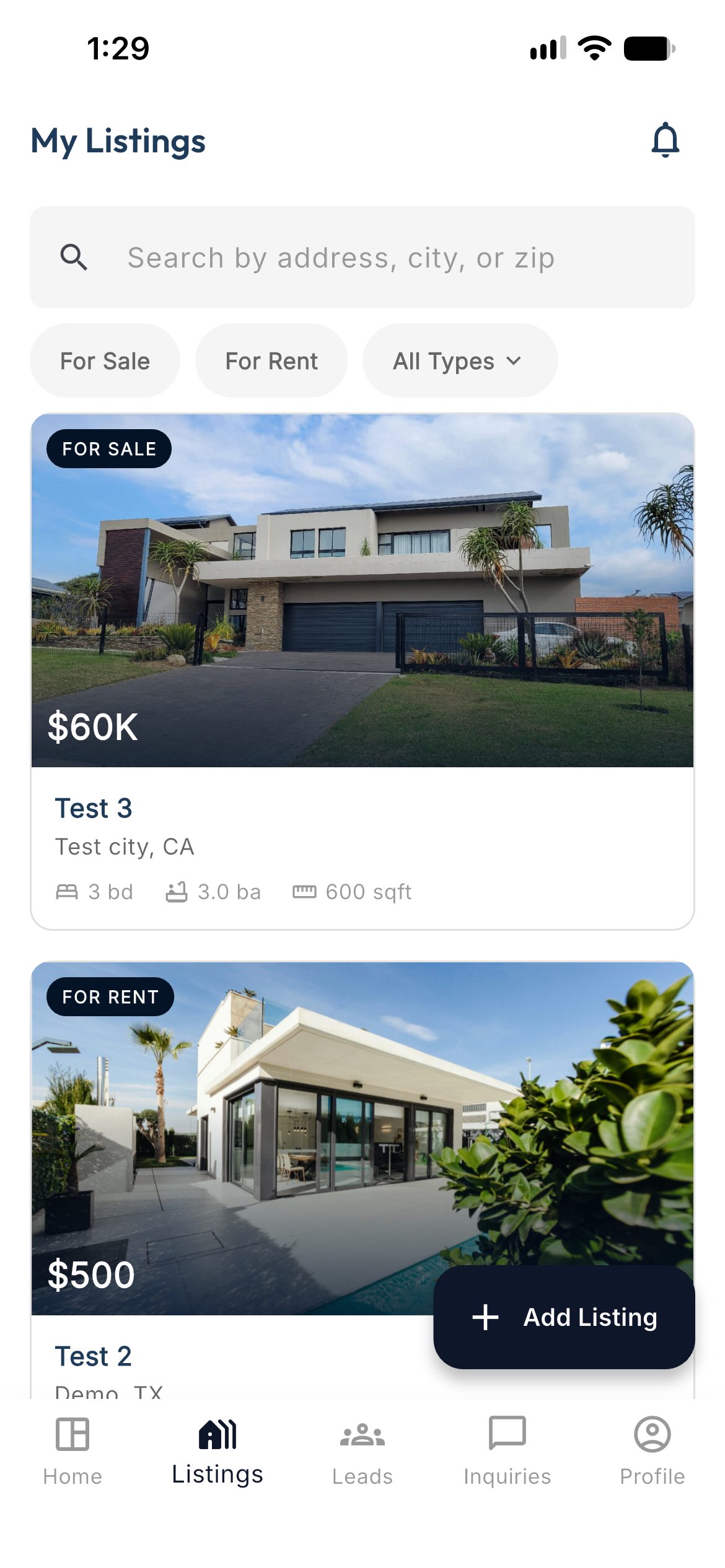 iProply mobile app for real estate agents — IMG 2068 screen