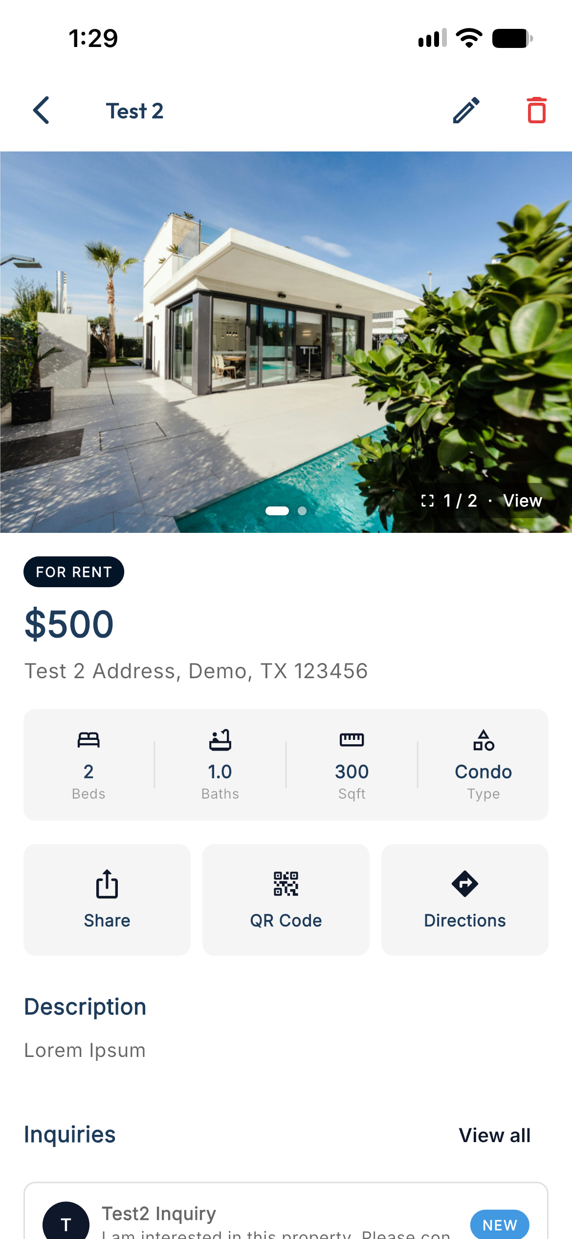 iProply mobile app for real estate agents — IMG 2069 screen