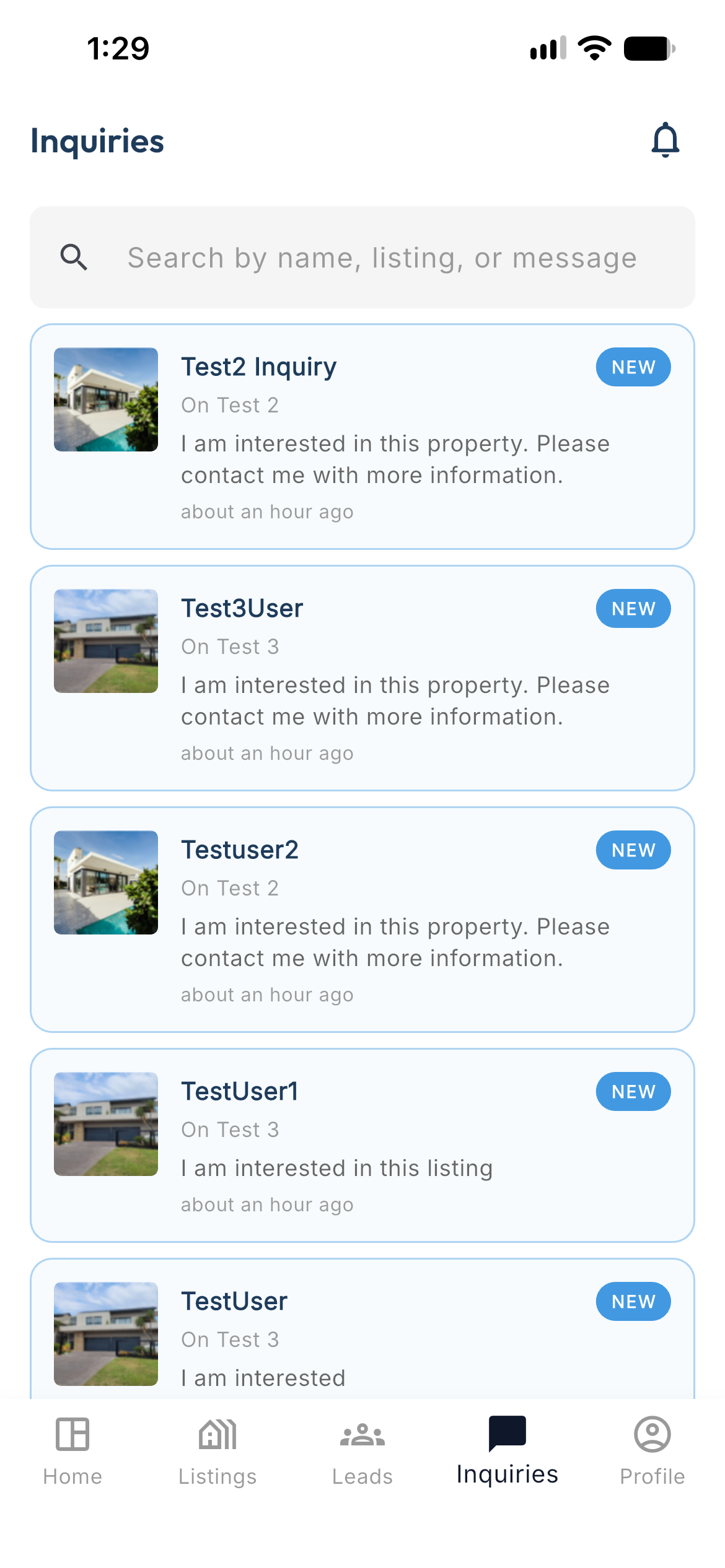 iProply mobile app for real estate agents — IMG 2070 screen
